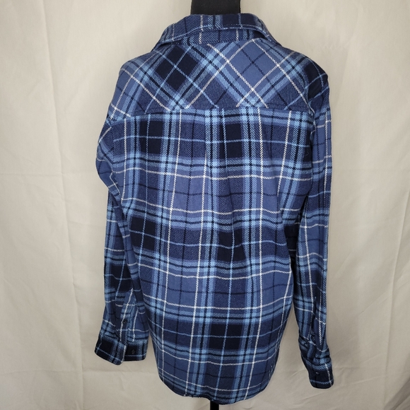 Telluride Clothing Company‎ Blue Plaid Button-Up Shirt Size Medium - Picture 4 of 5